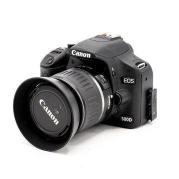 Canon 500D +18-55mm (3.918 clicks) (occ_6628), Audio, Tv en Foto, Ophalen of Verzenden, Gebruikt, Spiegelreflex, Canon