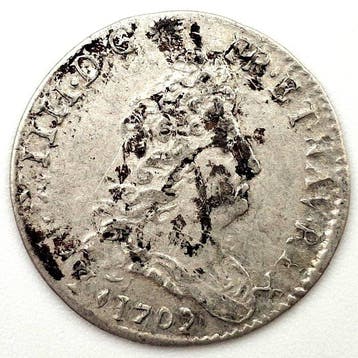 Frankrijk. Louis XIV (1643-1715). 5 Sols 1702, Aix (Zonder