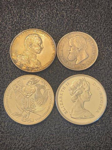 Duitsland/Portugal/Canada. Set with 4 x Silver Coins include