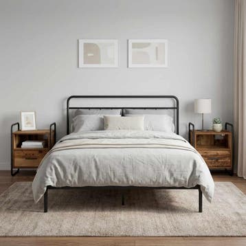 vidaXL Hangend nachtkastje 2 st Oud hout 40 x 30 x 50 cm, Minder dan 45 cm, Verzenden, Nieuw, Minder dan 55 cm