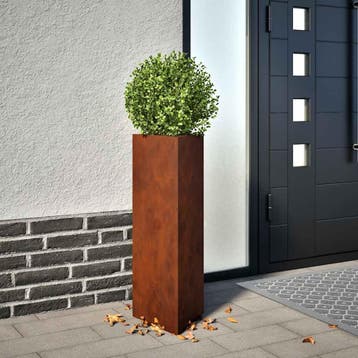 vidaXL Plantenbak 30x26x75 cm cortenstaal, Verzenden, Nieuw, Metaal, Minder dan 60 cm