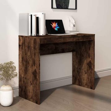 vidaXL Bureau 90x40x72 cm bewerkt hout gerookt eikenkleurig, Verzenden, Nieuw