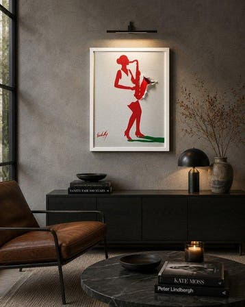 Henry Escobar - saxo ( Impression giclée Fine Art encadrée)
