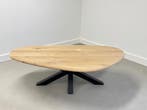 Massief eiken salon tafelbladen | Rond | Organisch EN MEER!, Ophalen of Verzenden, Nieuw, Eikenhout
