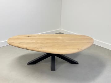 Massief eiken salon tafelbladen | Rond | Organisch EN MEER!, Ophalen of Verzenden, Nieuw, Eikenhout