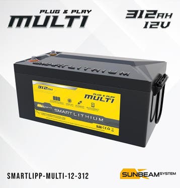 SUNBEAMsystem Smart Lithium Accu Plug & Play - 12v 312Ah MUL, Ophalen of Verzenden, Nieuw