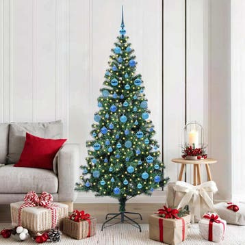 vidaXL Kunstmatig Voorverlicht Kerstboom met 300 LED Groen, Verzenden, Nieuw