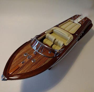 Riva Aquarama 67 cm Bois entièrement modelisme fait main, Nieuw