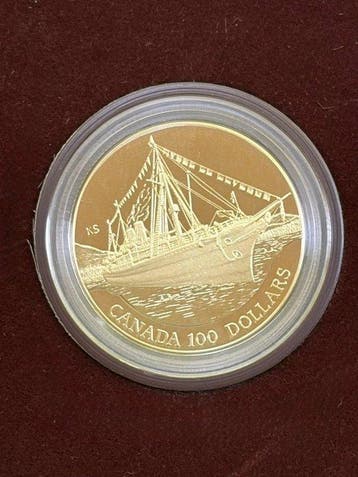Canada. Elizabeth II. 100 Dollars 1991 “Empress of India”