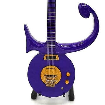 Miniatuur replica Love Symbol gitaar Paars - Prince, Ophalen of Verzenden, Nieuw, Pop, Beeldje of Miniatuur