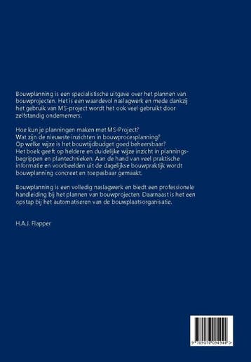 Bouwplanning 9789078094944 Henk Flapper, Boeken, Verzenden, Gelezen, Henk Flapper