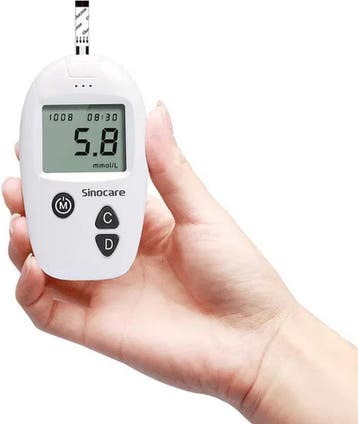 Sinocare Safe-Accu Glucosemeter Bloedsuiker - 50 teststrips, Ophalen of Verzenden, Zo goed als nieuw