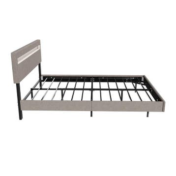 Zwevend bed Lissabon - 140x200cm - Kunstleer - Incl. LED - B, Huis en Inrichting, Verzenden, Nieuw