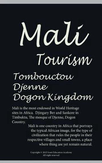 History and Tourism in Mali, Tombouctou, Djenne and Dogon, Verzenden, Zo goed als nieuw, Anderson Jones