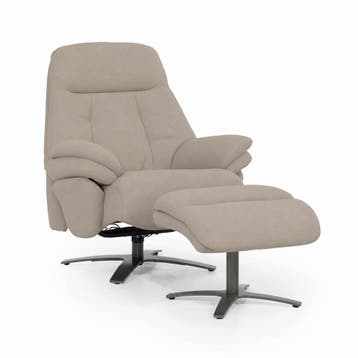 Fauteuil Caleb - Taupe Salerno - 96169 - fauteuils - Taupe, Nieuw, Stof