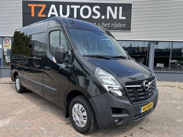Opel Movano 2.3 Turbo L2H2 Led/Navi/Topstaat, Stof, Gebruikt, Euro 6, Zwart