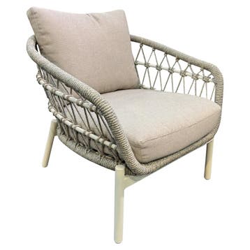 Arezzo Pasadena low dining tuinset 140xH69 cm 5 delig sand, Ophalen of Verzenden, Nieuw