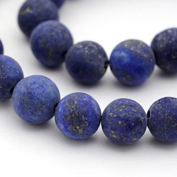 10 x edelsteen kraal van Frosted Lapis Lazuli Dyed 8mm ga..., Ophalen of Verzenden, Nieuw, Kraal