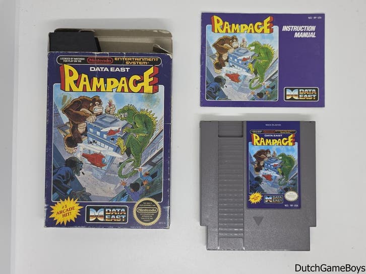 Nintendo NES - Rampage - USA, Spelcomputers en Games, Games | Nintendo NES, Gebruikt, Verzenden