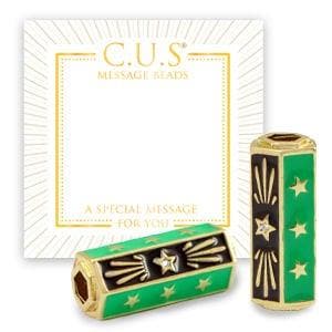 1 x C.U.S® Sieraden message beads stars Goud, Ophalen of Verzenden, Nieuw, Kraal
