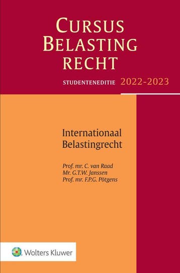 Studenteneditie Cursus Belastingrecht Internationaal, Verzenden, Zo goed als nieuw, C. van Raad