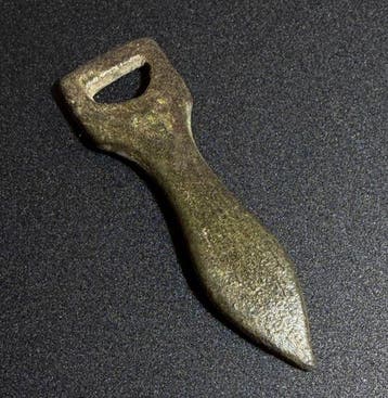 Oud-Romeins Brons Prachtig amulet-sieraad in de vorm van een