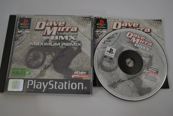 Dave Mirra Freestyle BMX - Maximum Remix (PS1 PAL), Spelcomputers en Games, Games | Sony PlayStation 1, Zo goed als nieuw, Verzenden