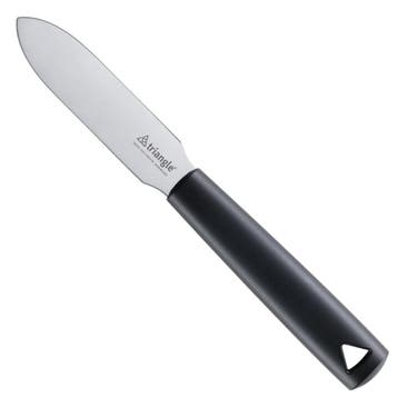 Triangle Spirit smeermes 10 cm van roestvrij staal met er..., Ophalen of Verzenden, Nieuw, Zilver