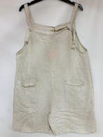 Linnen korte jumpsuit in BEIGE kleur - comfortabele broek, Nieuw