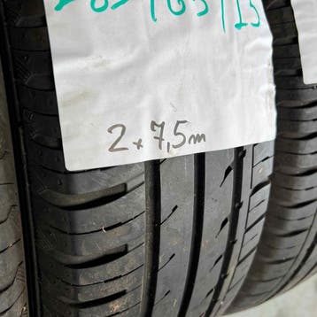 4 x Continental EcoContact 3 185-65-15 Zomerbanden 7,5mm, Gebruikt, 15 inch, Band(en), Personenwagen
