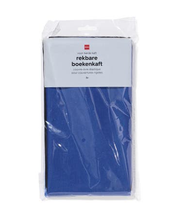 HEMA Rekbare boekenkaften blauw - 3 stuks, Diversen, Agenda's, Verzenden, Nieuw