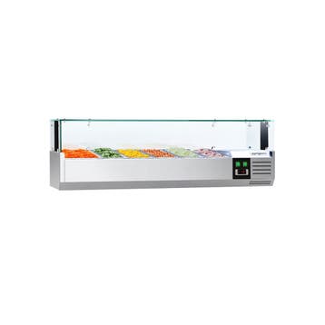 GGM Gastro | Opzetkoelvitrine PREMIUM met LED-verlichting -, Verzenden