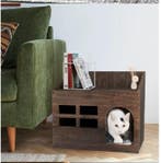 Houten Kattenhuis met Kussen – Kattenbed, Grot en Plank, Verzenden, Nieuw