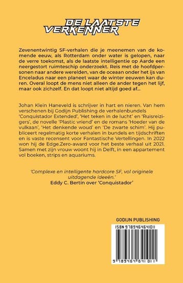 De laatste verkenner 9789464641011 Johan Klein Haneveld, Verzenden, Zo goed als nieuw, Johan Klein Haneveld