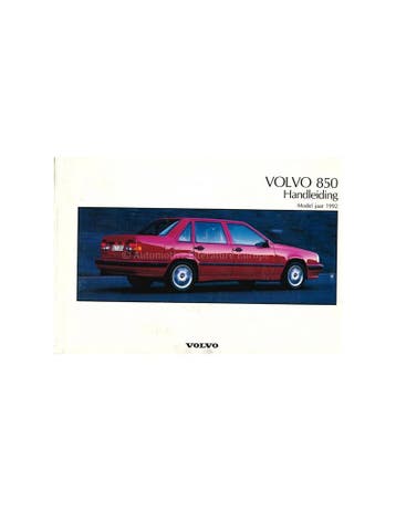 1992 VOLVO 850 INSTRUCTIEBOEKJE NEDERLANDS, Auto diversen