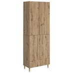 vidaXL Kastenset 2 pcs Artisanaal eiken 66 x 34,5 x 95 cm, Huis en Inrichting, Verzenden, Nieuw
