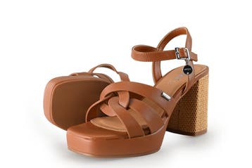 Mexx Sleehakken in maat 36 Cognac, Mexx, Overige kleuren, Verzenden, Zo goed als nieuw