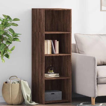 vidaXL buffetkast 40x41x124 cm bewerkt hout bruin eikenkleur, Huis en Inrichting, Kasten | Buffetkasten, Minder dan 50 cm, Verzenden