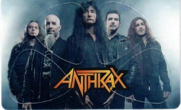 Anthrax - Plectrum - Pikcard met 4 plectrums, Verzamelen, Muziek, Artiesten en Beroemdheden, Ophalen of Verzenden, Nieuw, Gebruiksvoorwerp