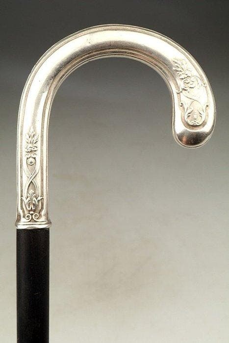 Wandelstok - .800 zilver, Antiek en Kunst, Kunst | Designobjecten