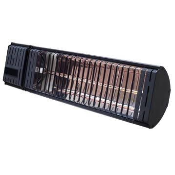 Elektrische infrarood terrasverwarmer Iras zwart - 2000 W, Tuin en Terras, Terrasverwarmers, Ophalen of Verzenden, Nieuw
