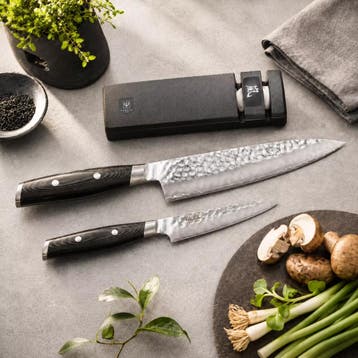 Yaxell Tsuchimon Geschenkset – 3-delig – Messenslijper m, Ophalen of Verzenden, Nieuw, Overige materialen, Bestekset