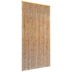 vidaXL Vliegengordijn 90x220 cm bamboe, Verzenden, Nieuw, Bruin