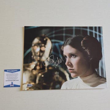Star Wars - Carrie Fisher (Princess Leia) - Signed Photo, Nieuw