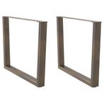 vidaXL Eettafelpoten 2 st V-vormig 100x(72-73,3) cm staal, Verzenden, Nieuw