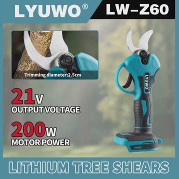Draadloze Snoeischaar 21V Brushless - Krachtig & Lichtgewich, Verzenden, Nieuw