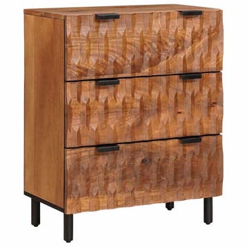 vidaXL Dressoir 60 x 33 x 75 cm Massief Mango Hout, Verzenden, Nieuw