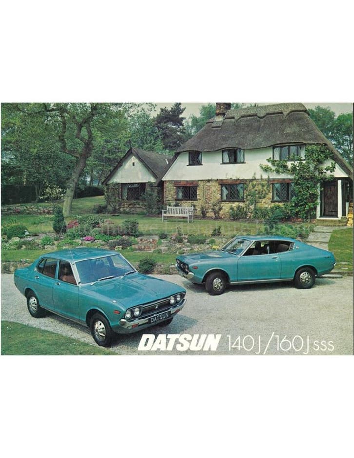 1976 DATSUN 140 | 160 BROCHURE ENGELS, Boeken, Auto's | Folders en Tijdschriften, Nissan
