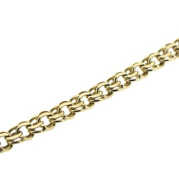 Gouden Prince of Wales schakelketting, Ophalen of Verzenden, Gebruikt, Goud, Goud