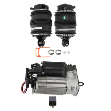 2x achter Luchtveer 3-Pin + Compressor geschikt voor Merc..., Verzenden, Nieuw, Mercedes-Benz